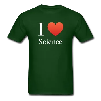 "I ♥ Science" (white) - Men's T-Shirt