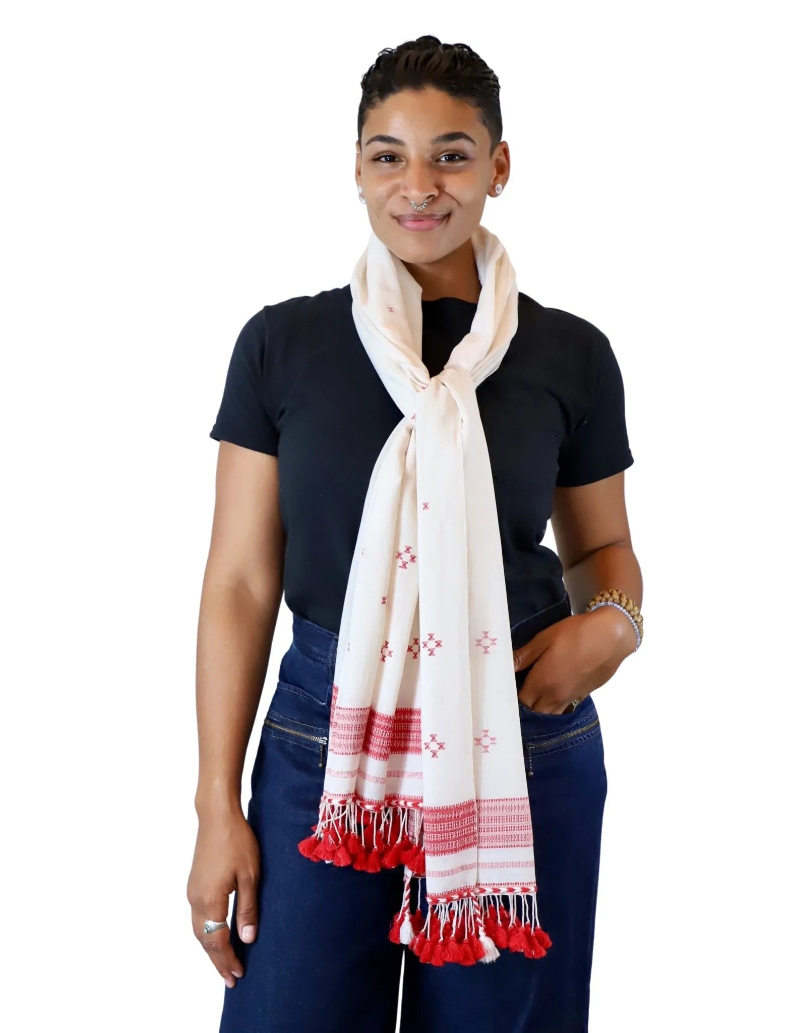 Red Kutch Scarf