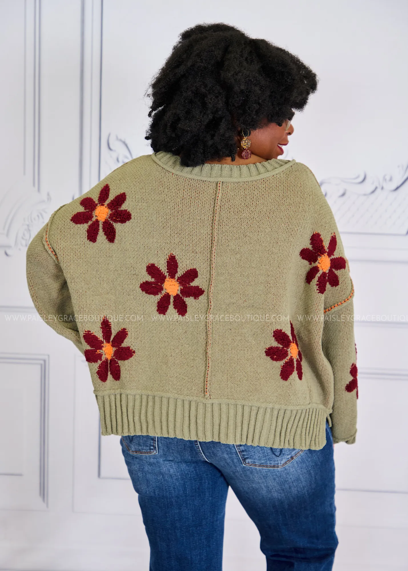 Remarkable Meadows Sweater - Olive