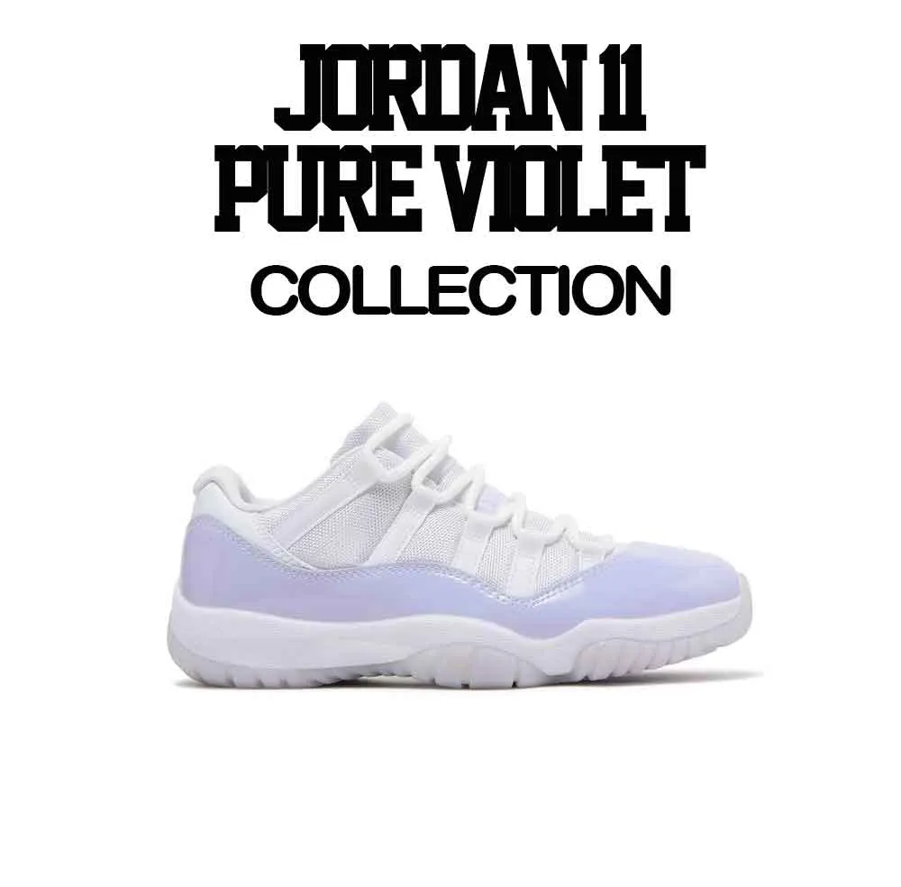 Retro 11 Pure Violet Shirt - Clean Pair - Violet