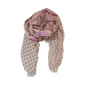 Rose and Polka Dot Pattern Fashion Scarves Wrap