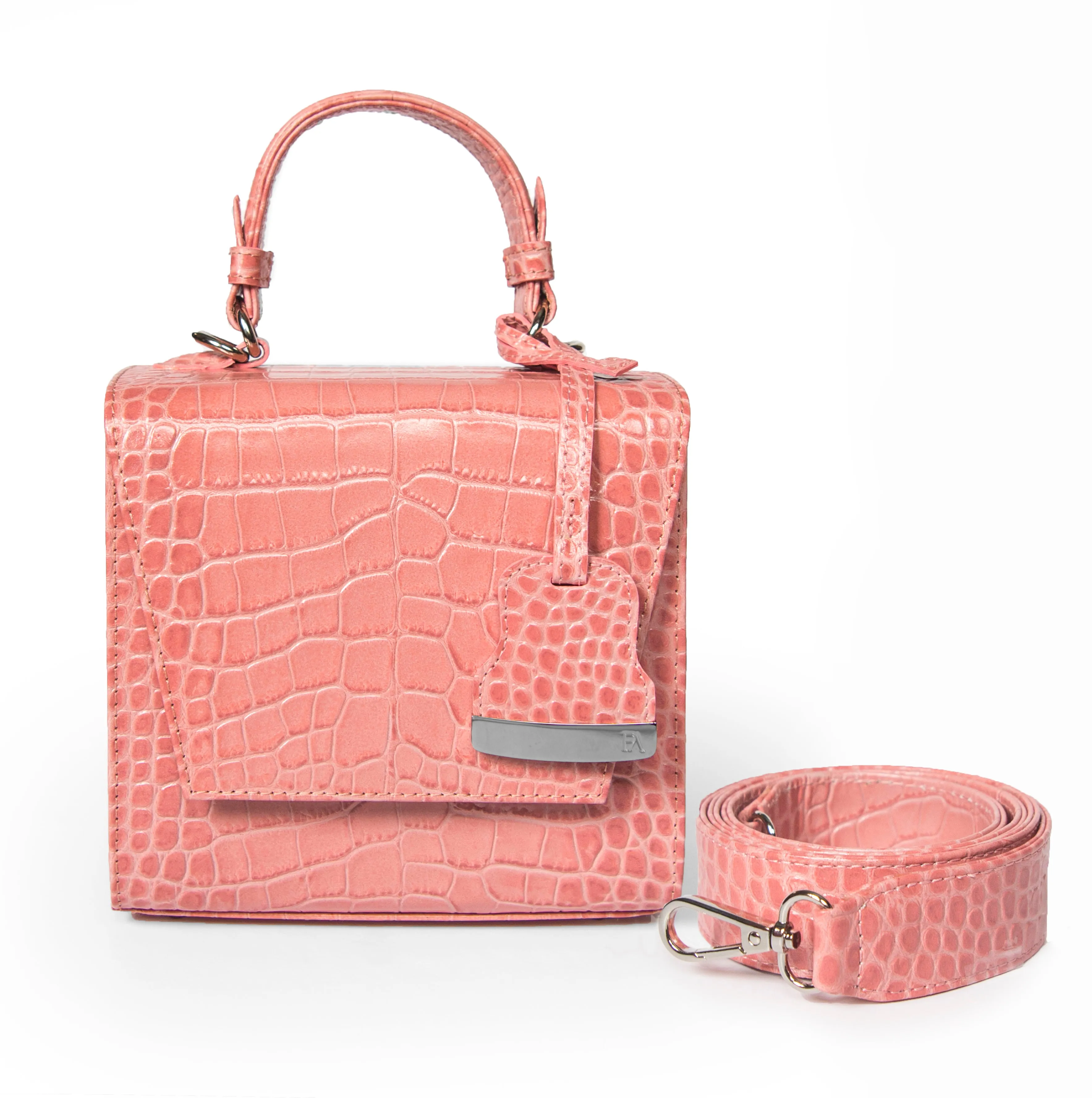 Rose Pink Charlotte box bag