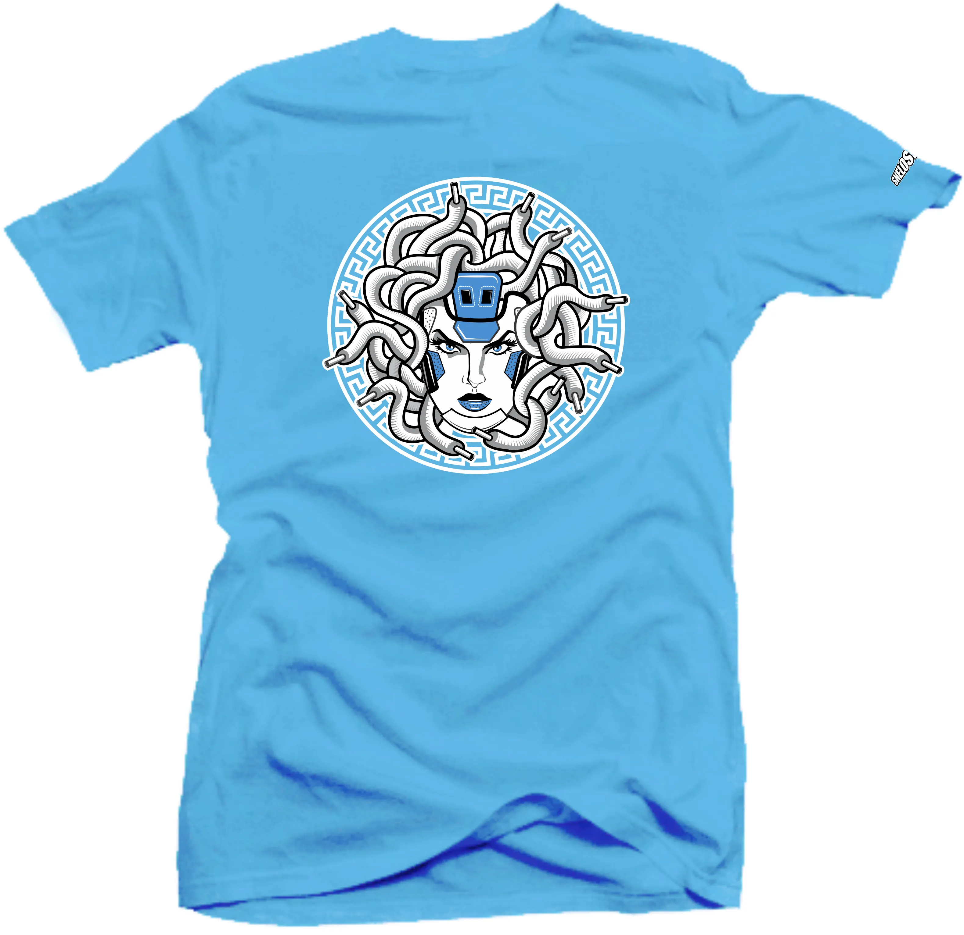 Shirt To Match Jordan 6 UNC University Blue-Medusa Sneaker Tees