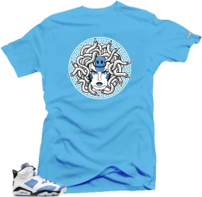 Shirt To Match Jordan 6 UNC University Blue-Medusa Sneaker Tees