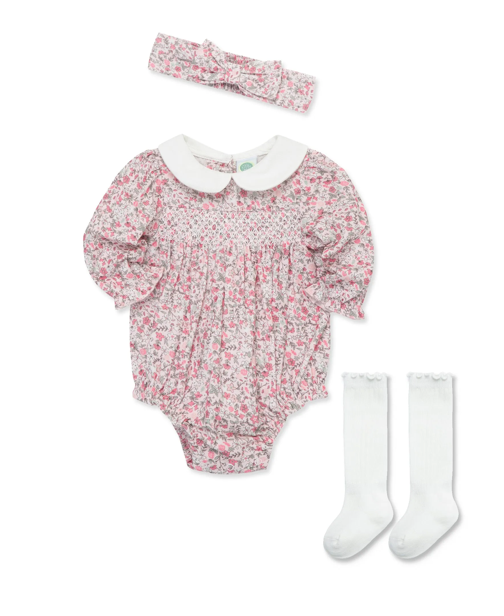 Smocked Woven Bubble Set