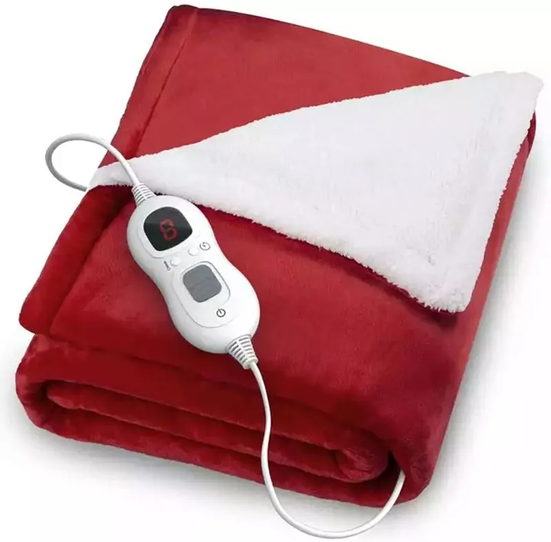 Soft Fleece Heated Blanket 3 Heat Electric Blanket Throw Bedsure