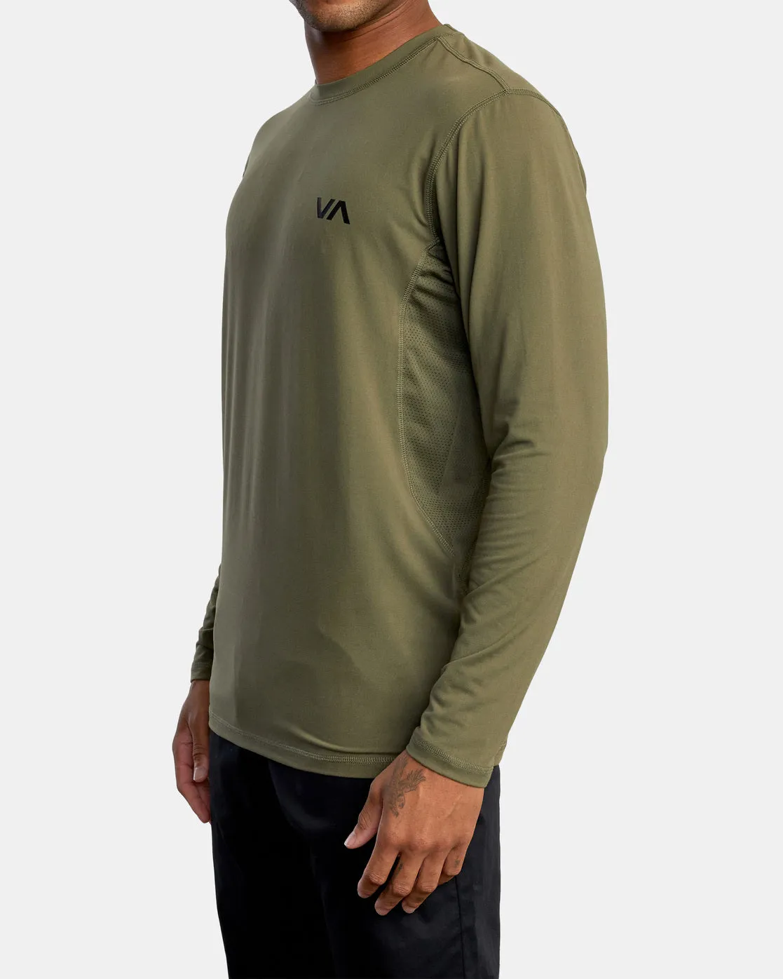 Sport Vent Long Sleeve Tee - Olive