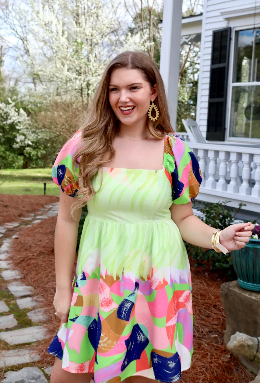 Spring Strokes Dress