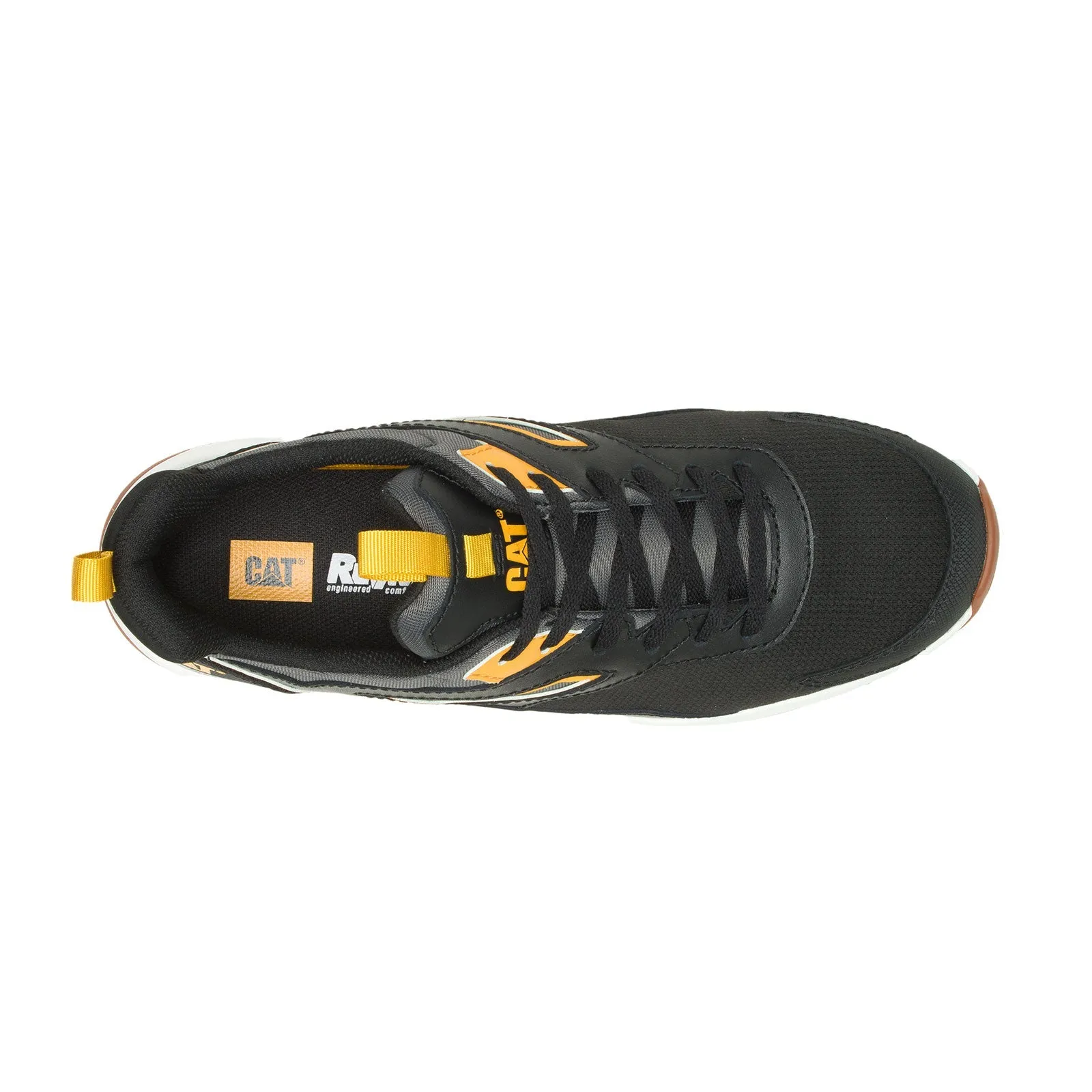 Streamline Runner Men's Composite-Toe Work Shoes Black/Cat Yellow