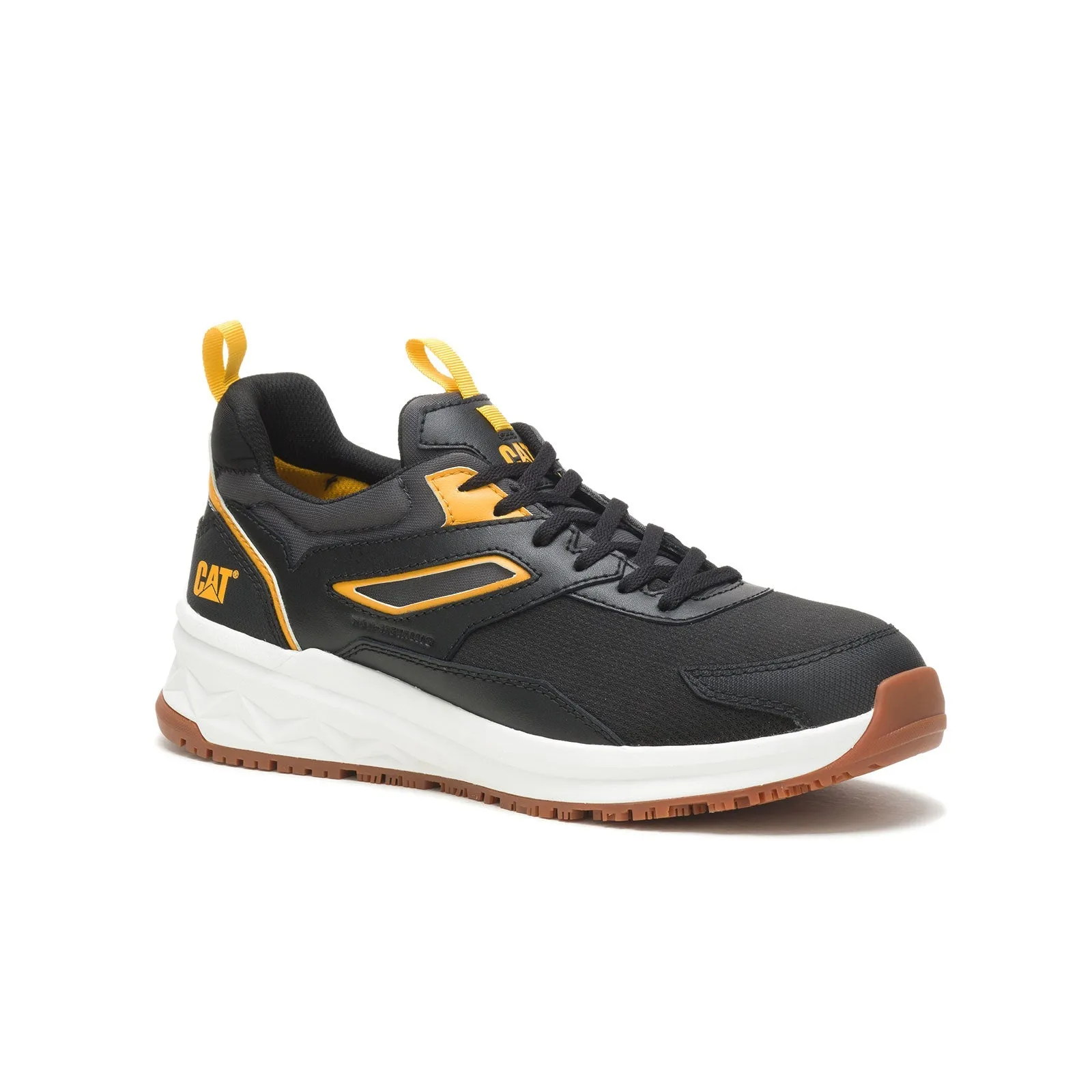 Streamline Runner Men's Composite-Toe Work Shoes Black/Cat Yellow