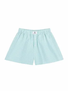 Striped Boxer Shorts in Mint