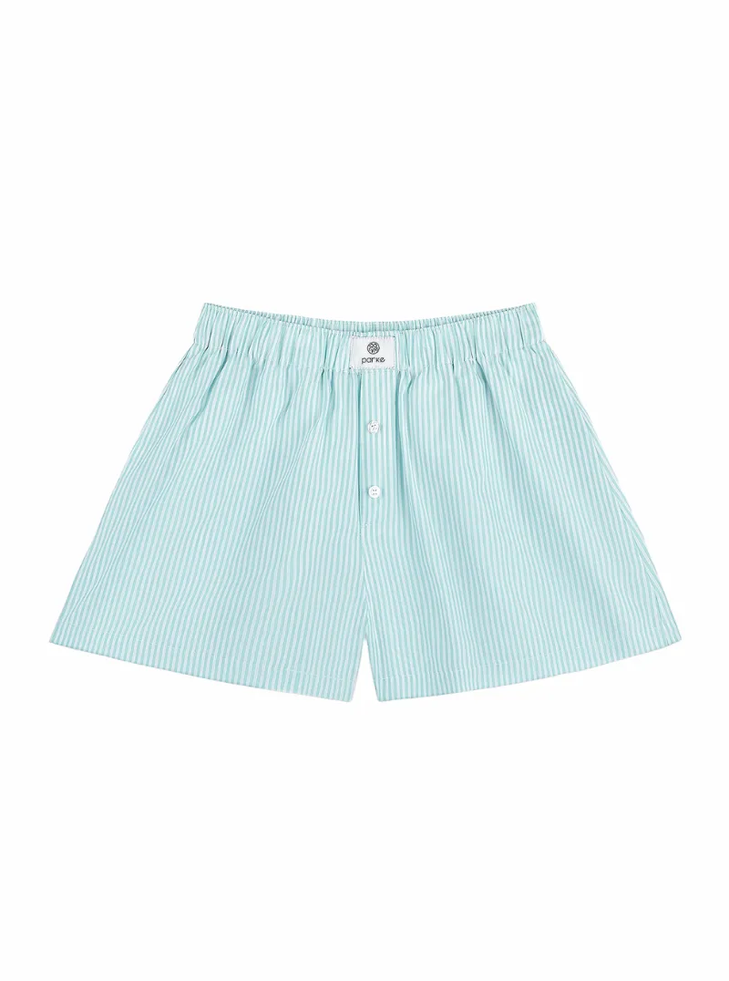 Striped Boxer Shorts in Mint