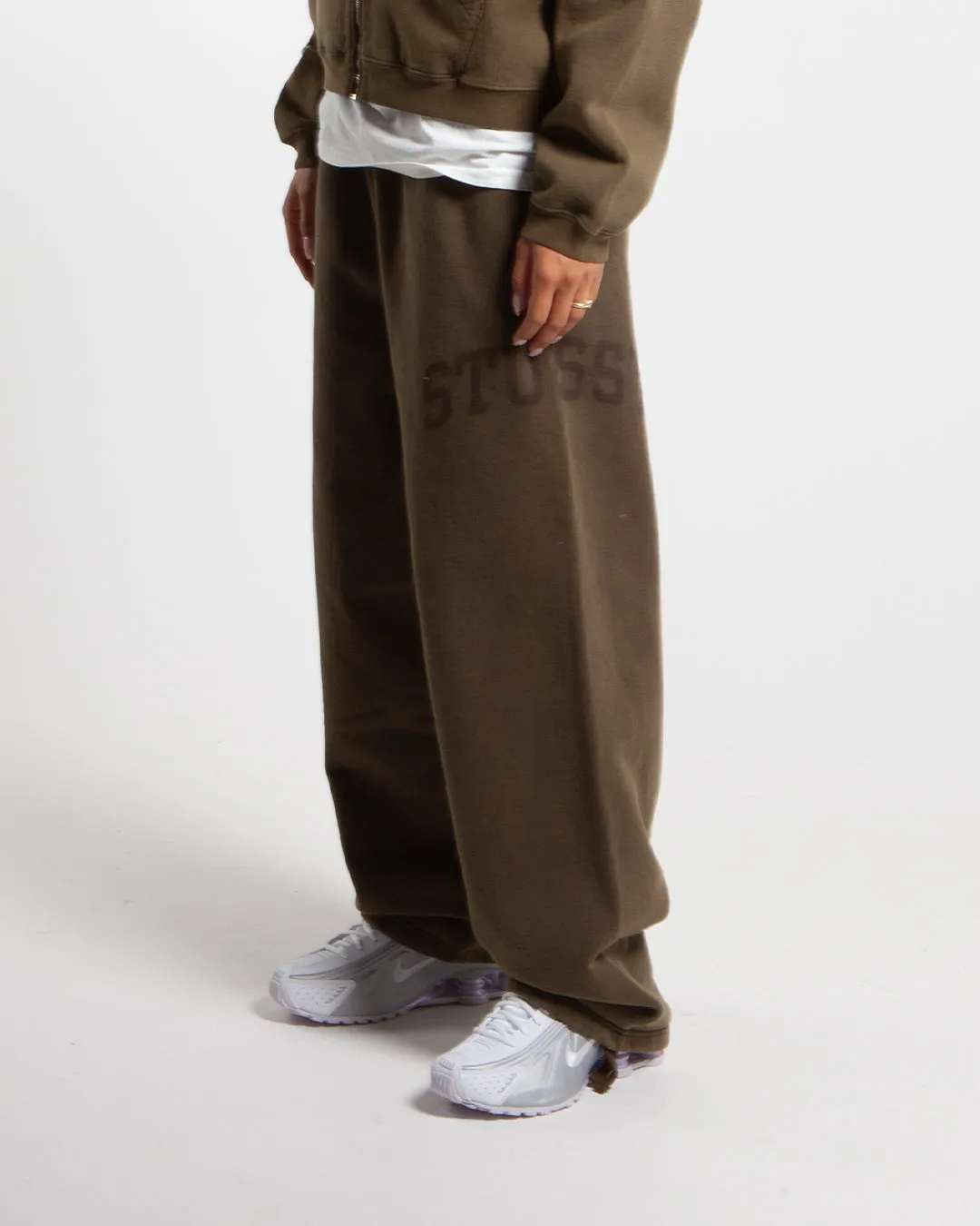 Stüssy Faded Graphic Fleece Pant Olive