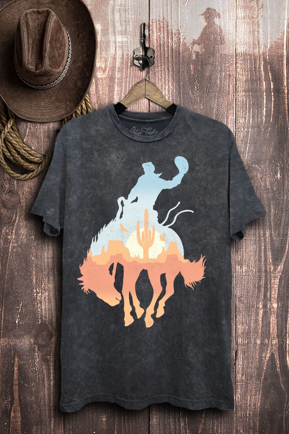 Sunset Bronc Graphic Tee