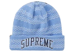 Supreme New Era Split Beanie Blue