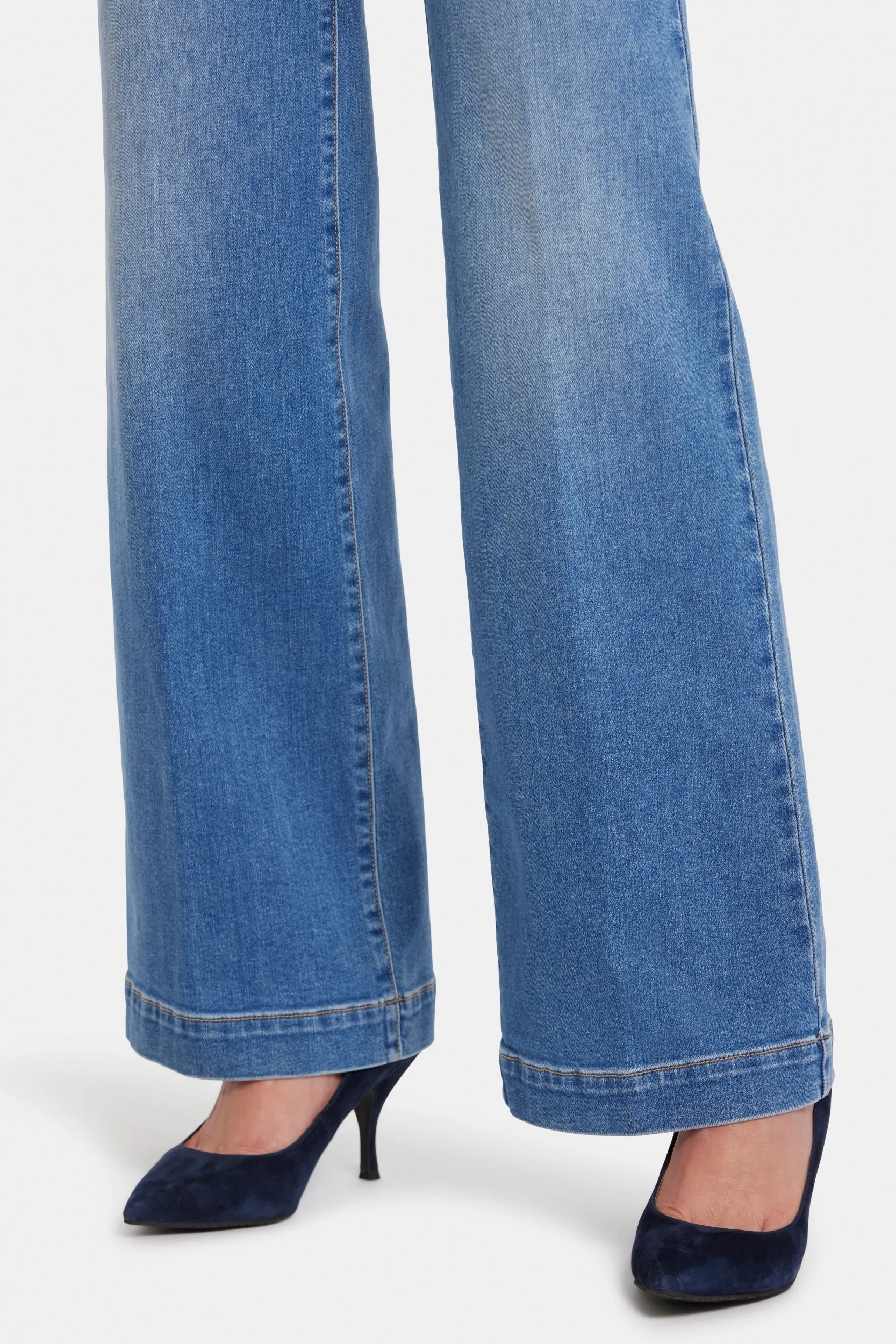 Teresa Wide Leg Jeans Medium Blue Premium Denim | Water Canyon