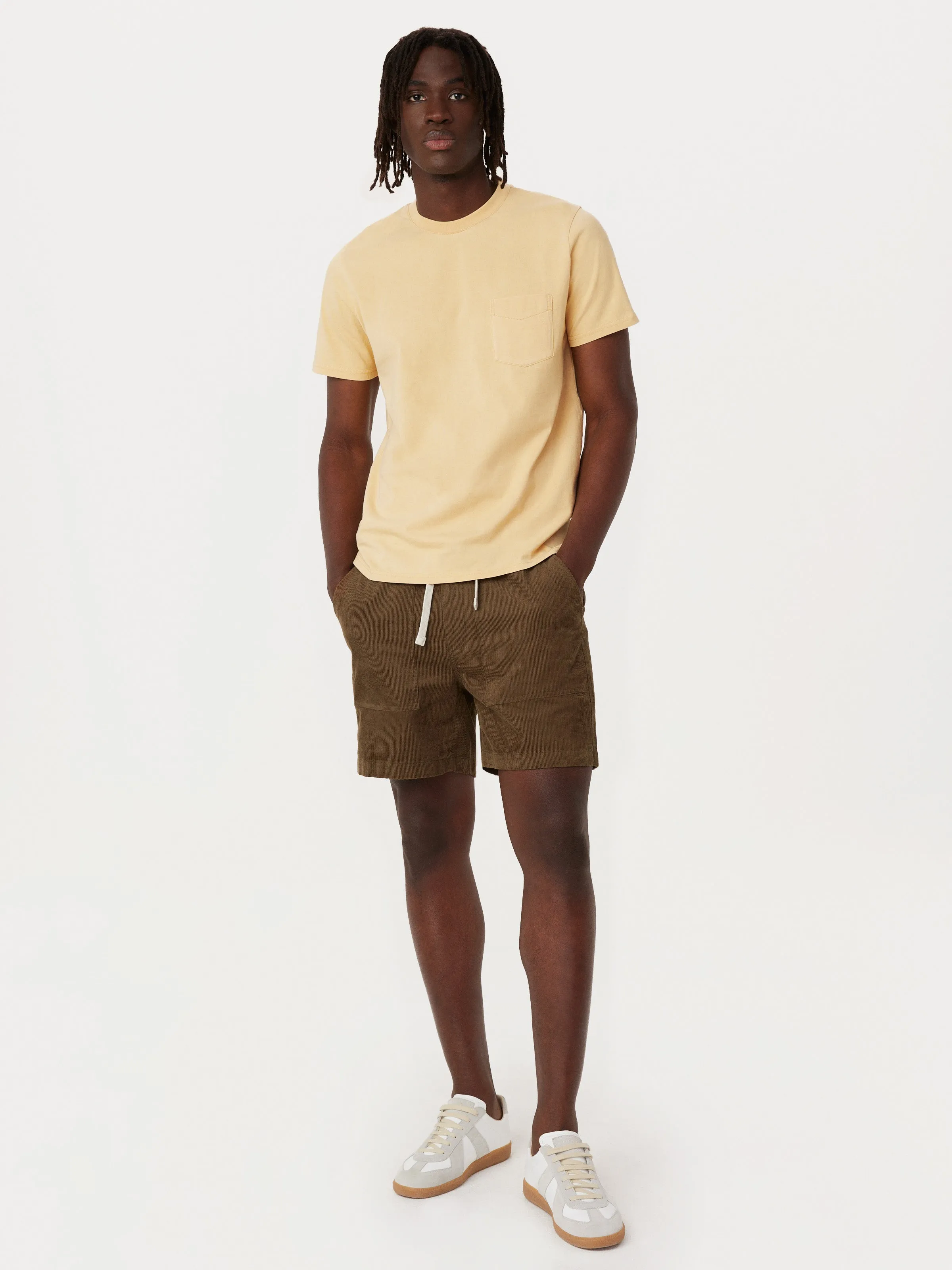 The Eco Dye Slim T-Shirt in Golden Honey