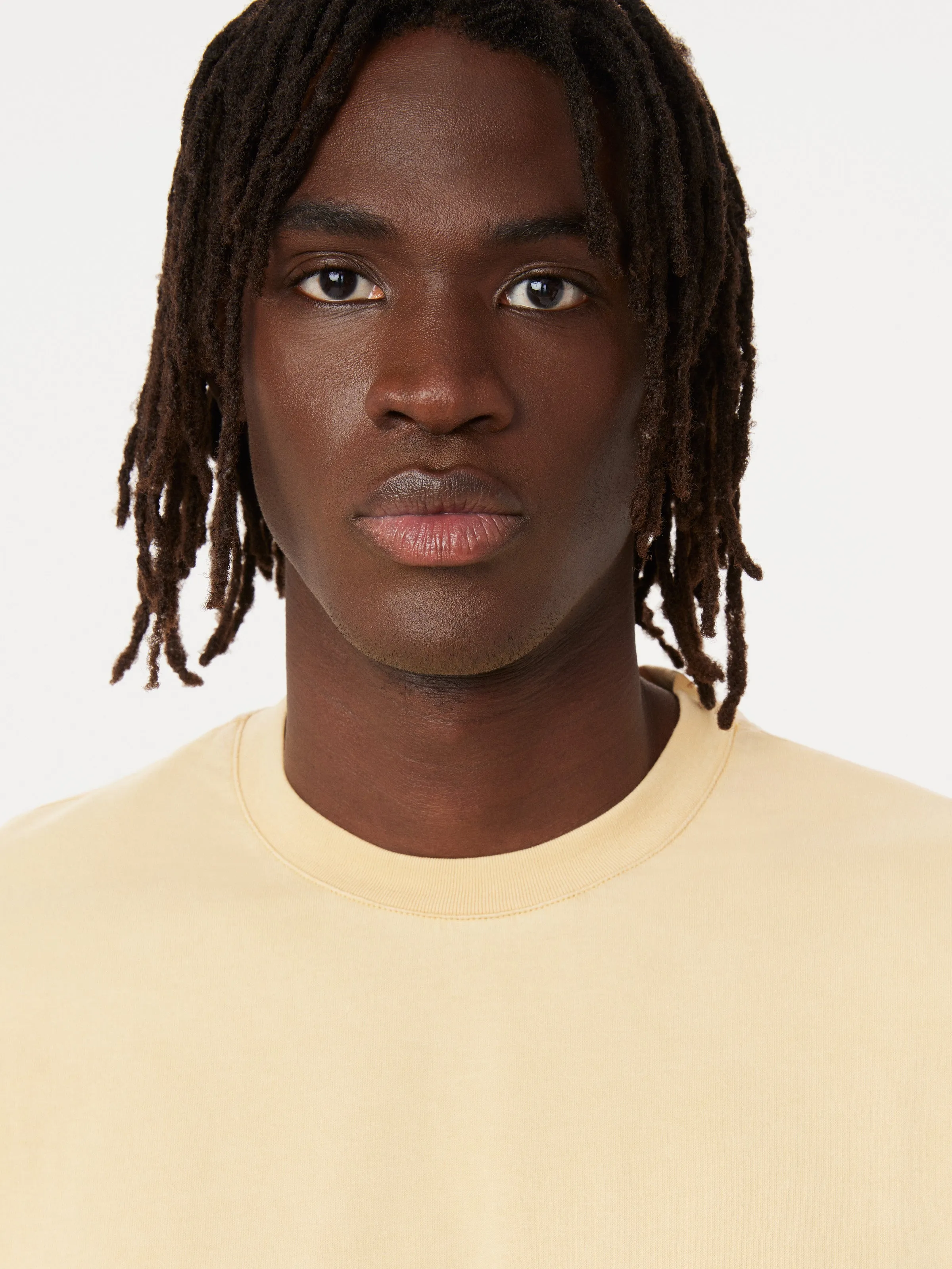 The Eco Dye Slim T-Shirt in Golden Honey