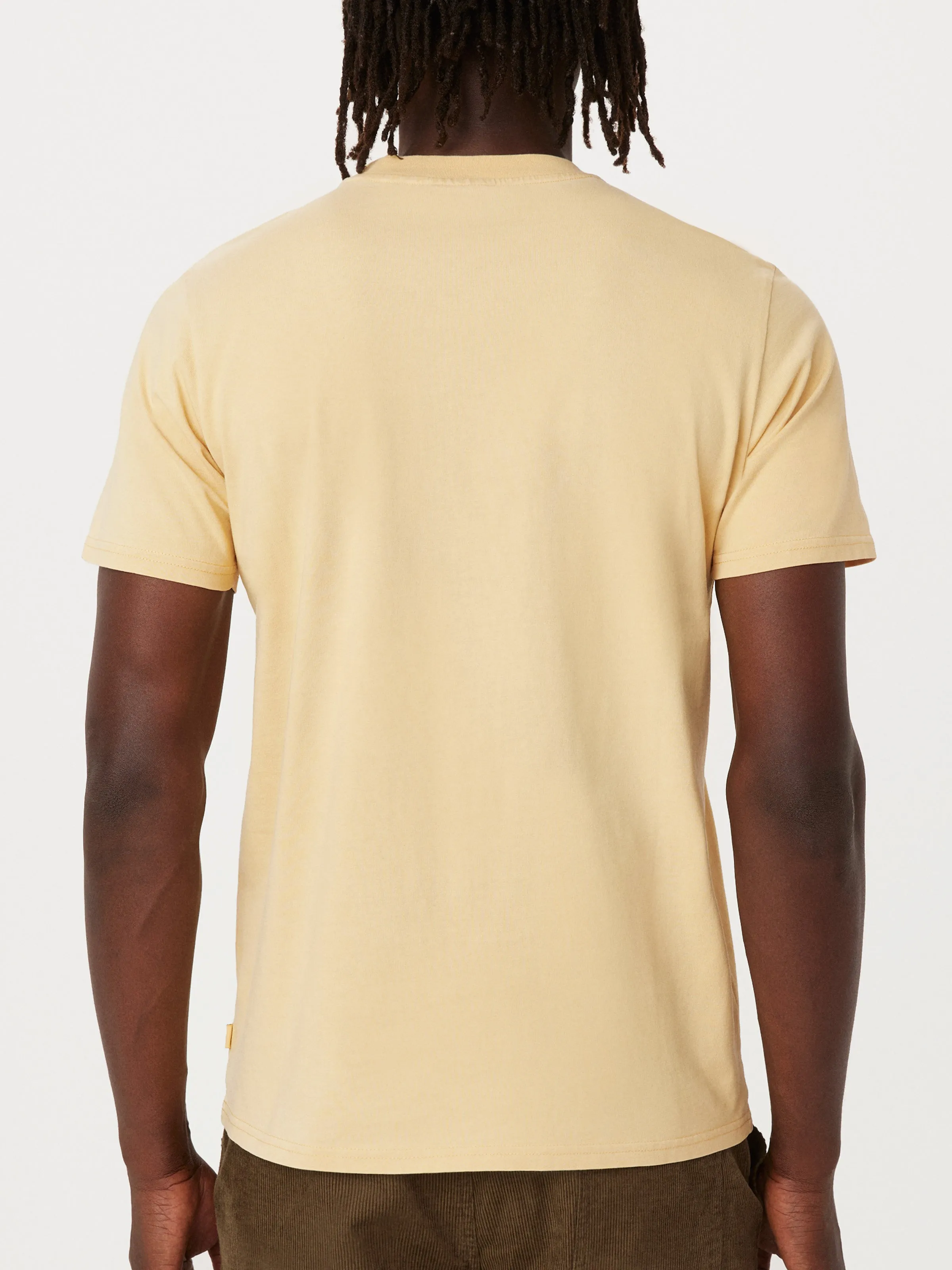 The Eco Dye Slim T-Shirt in Golden Honey