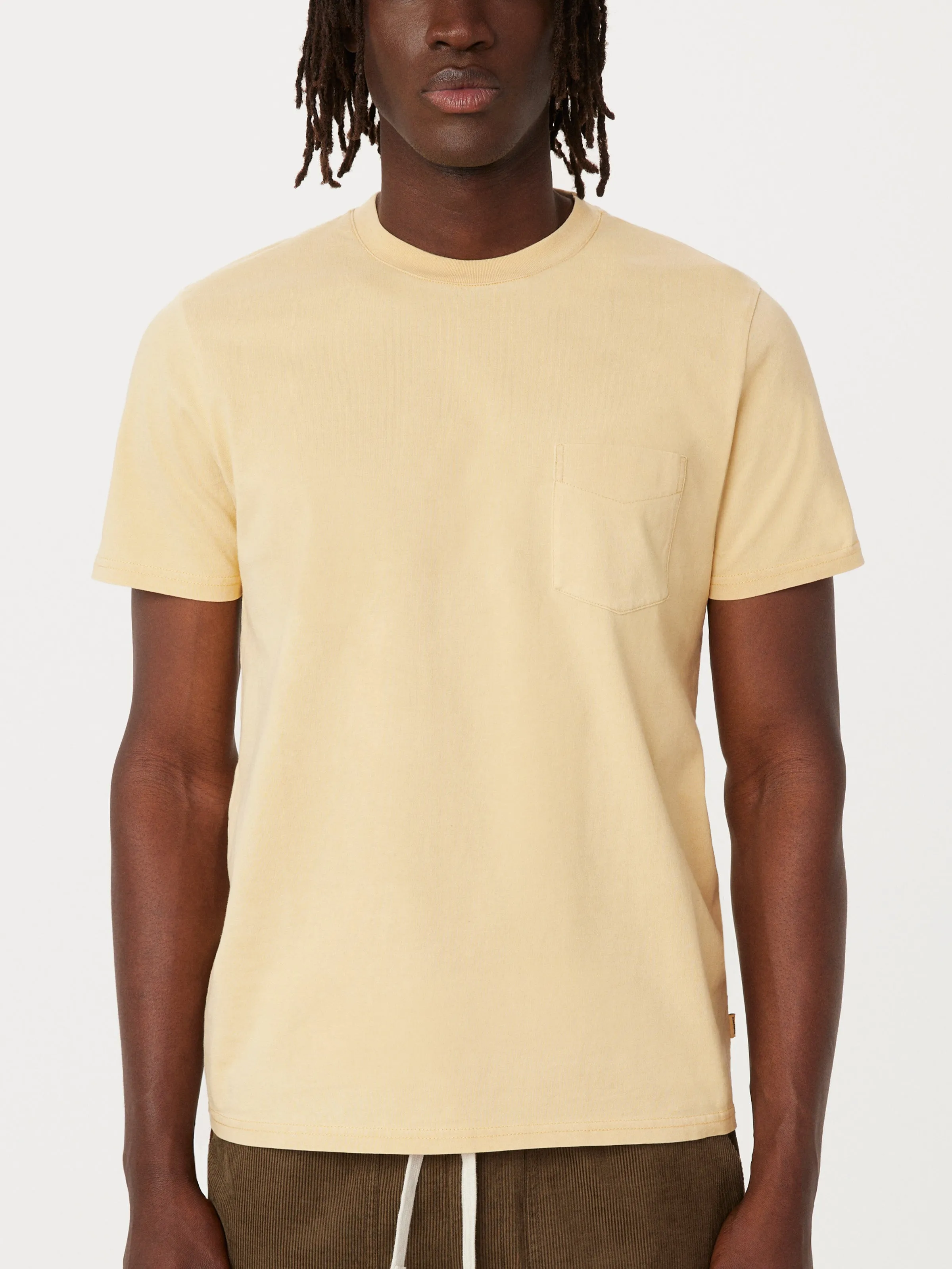 The Eco Dye Slim T-Shirt in Golden Honey