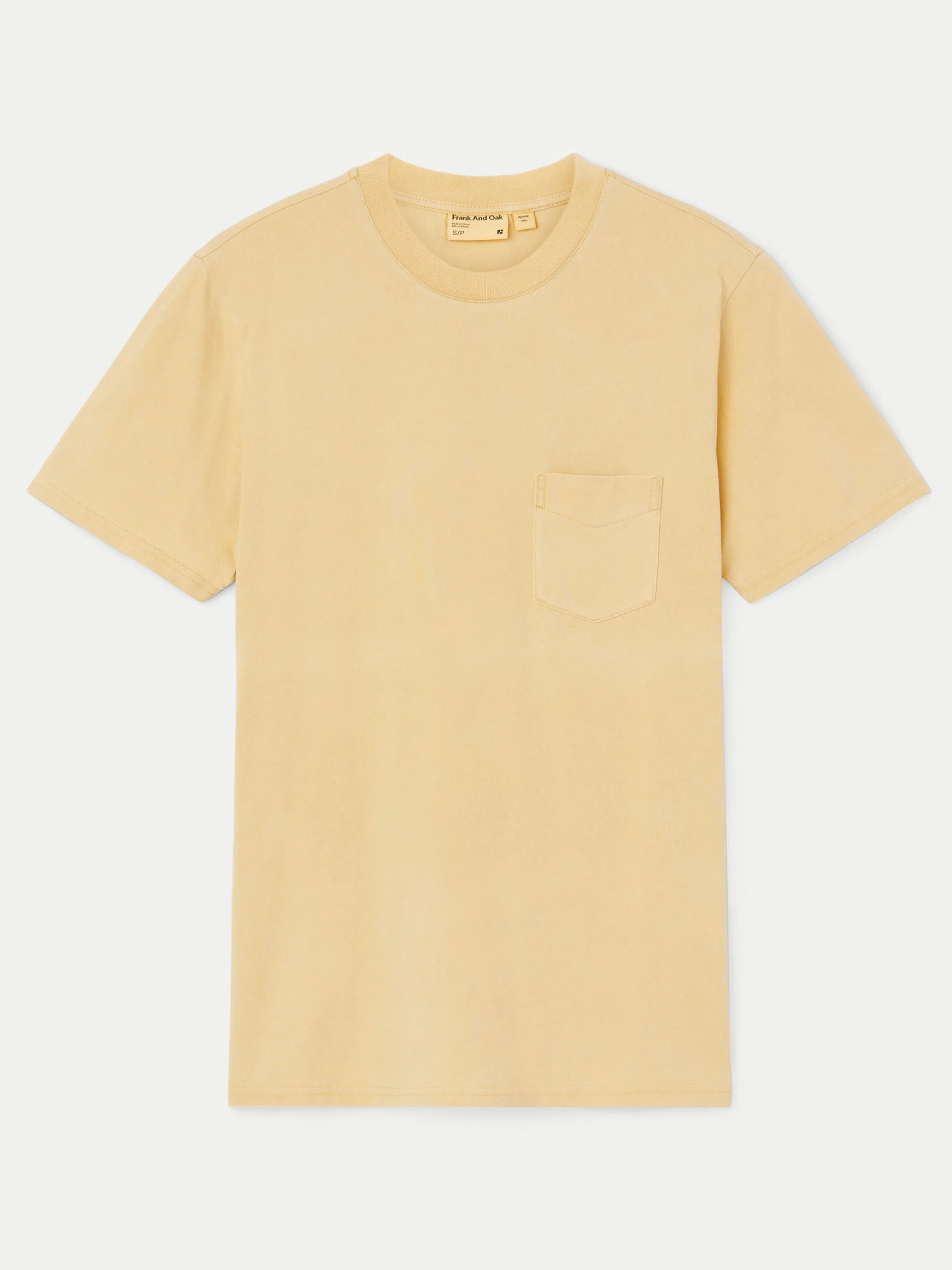 The Eco Dye Slim T-Shirt in Golden Honey