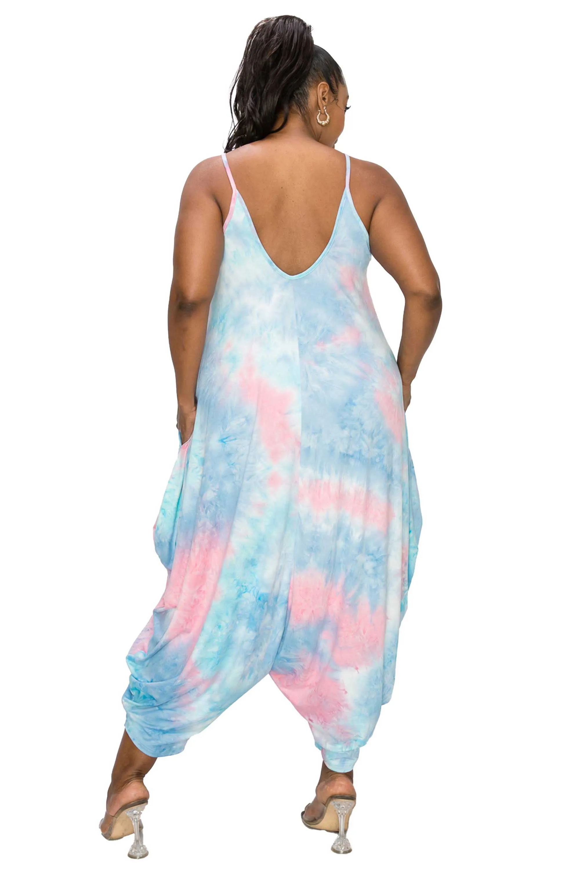 Tie Dye Pocket Jumpsuit