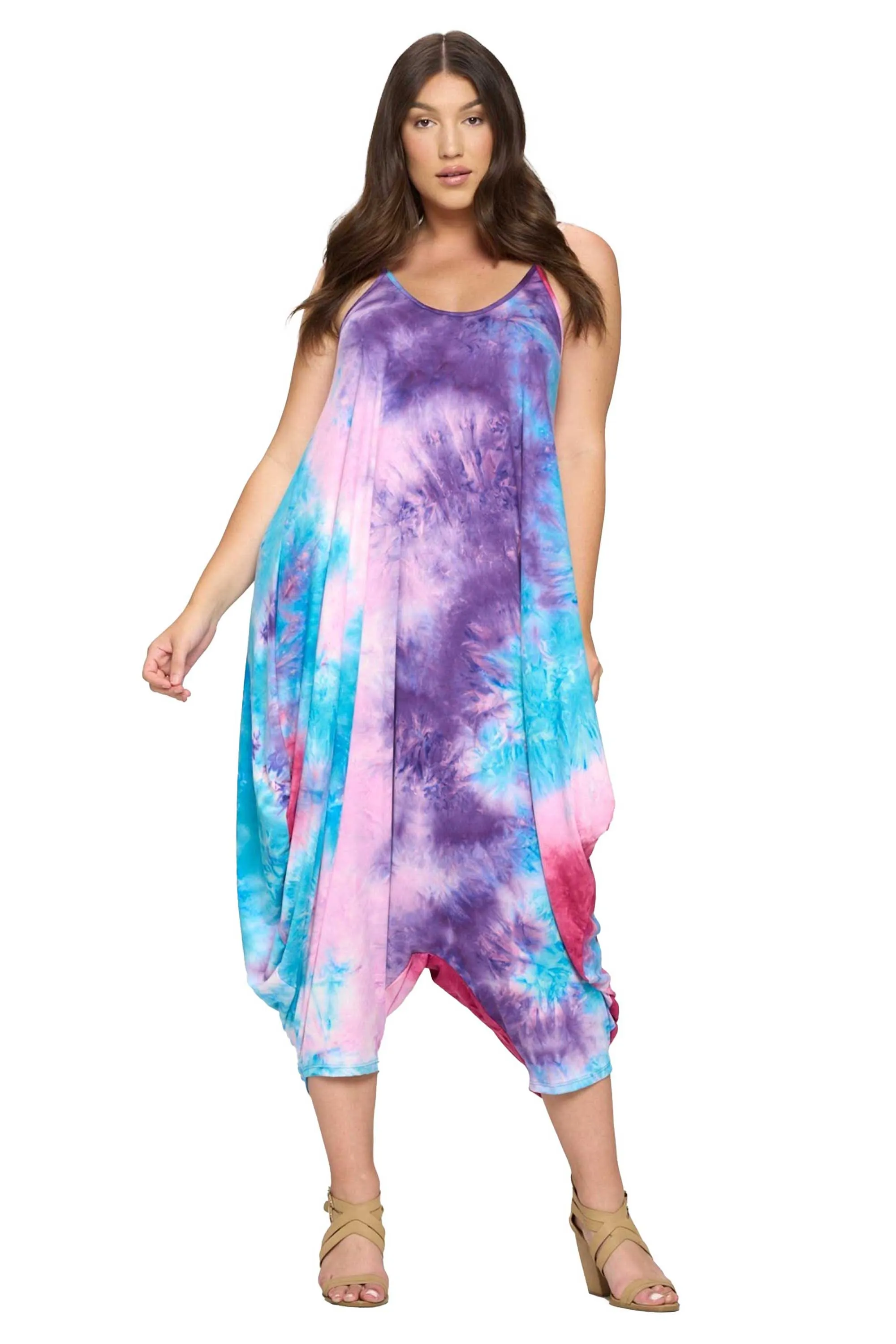 Tie Dye Pocket Jumpsuit