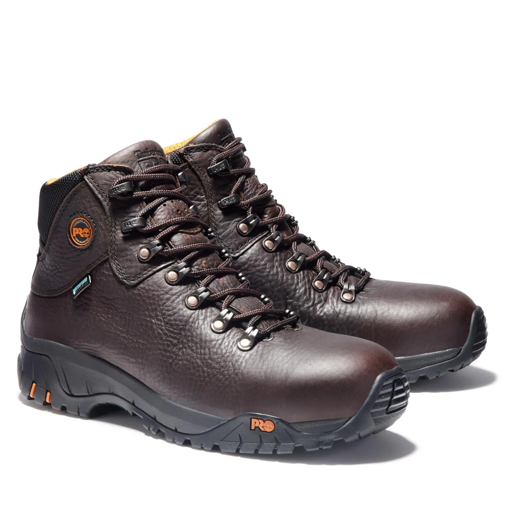 Titan Trekker Alloy-Toe Waterproof Work Boot Brown