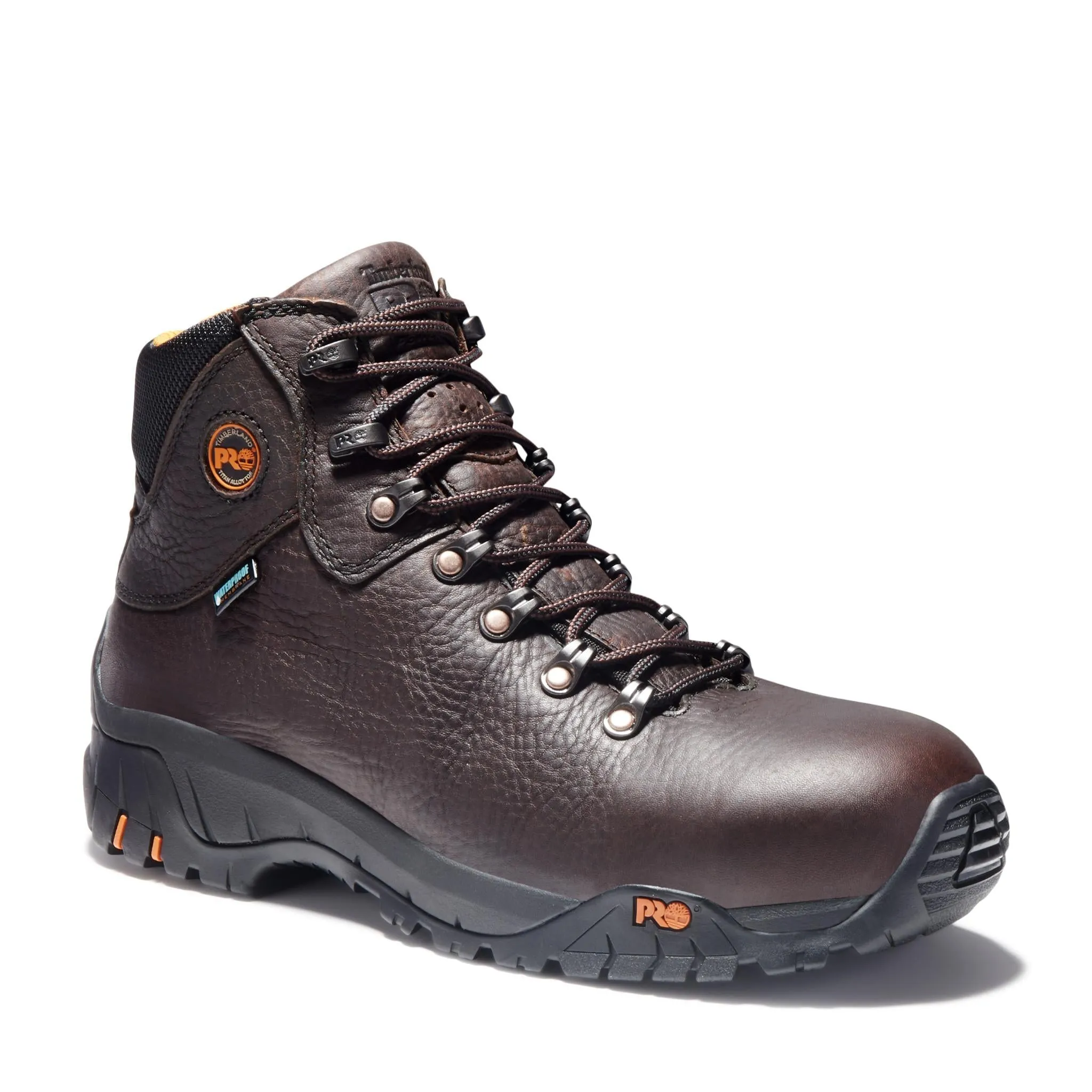 Titan Trekker Alloy-Toe Waterproof Work Boot Brown