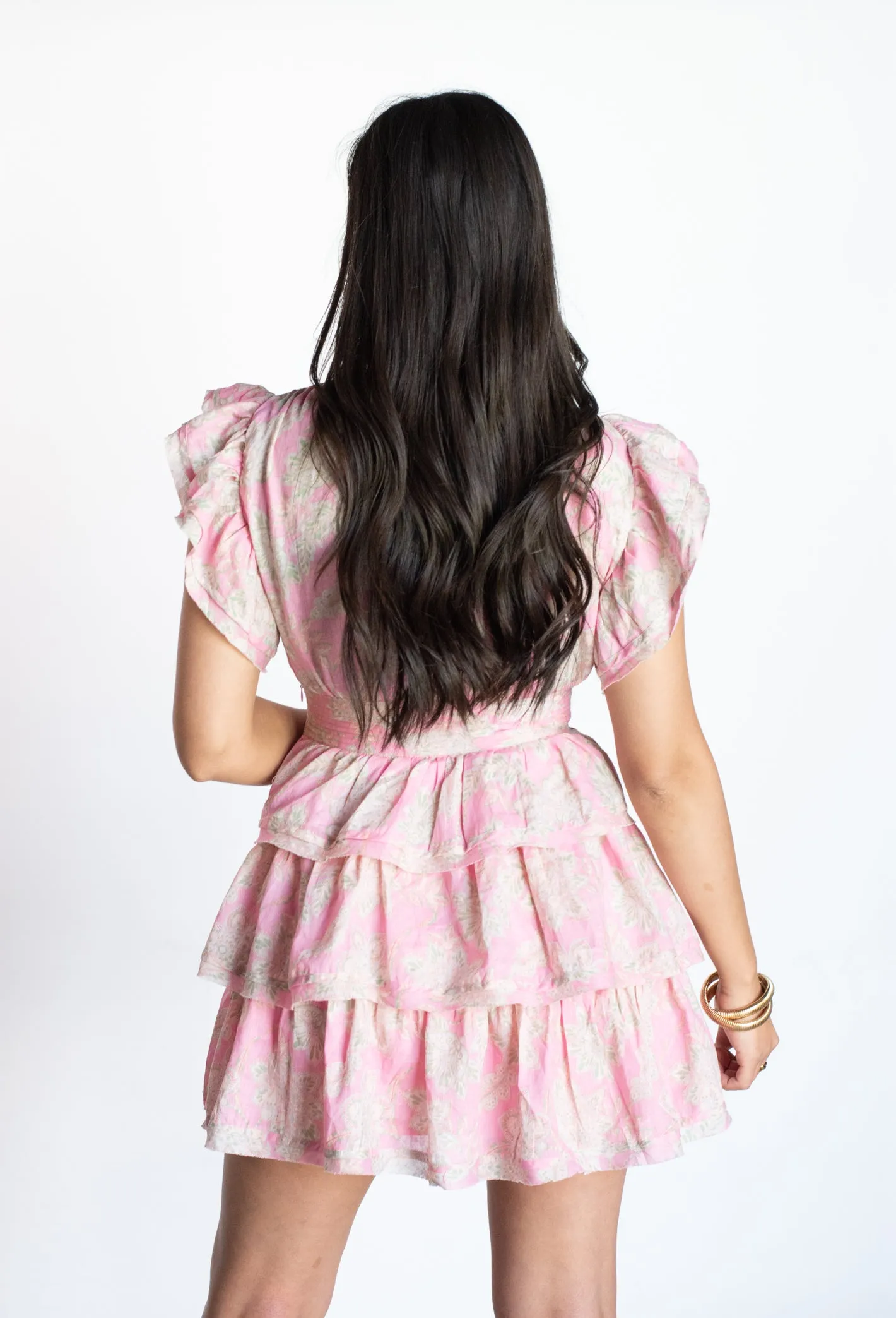 Truly Darling Pink Ruffle Tiered Dress