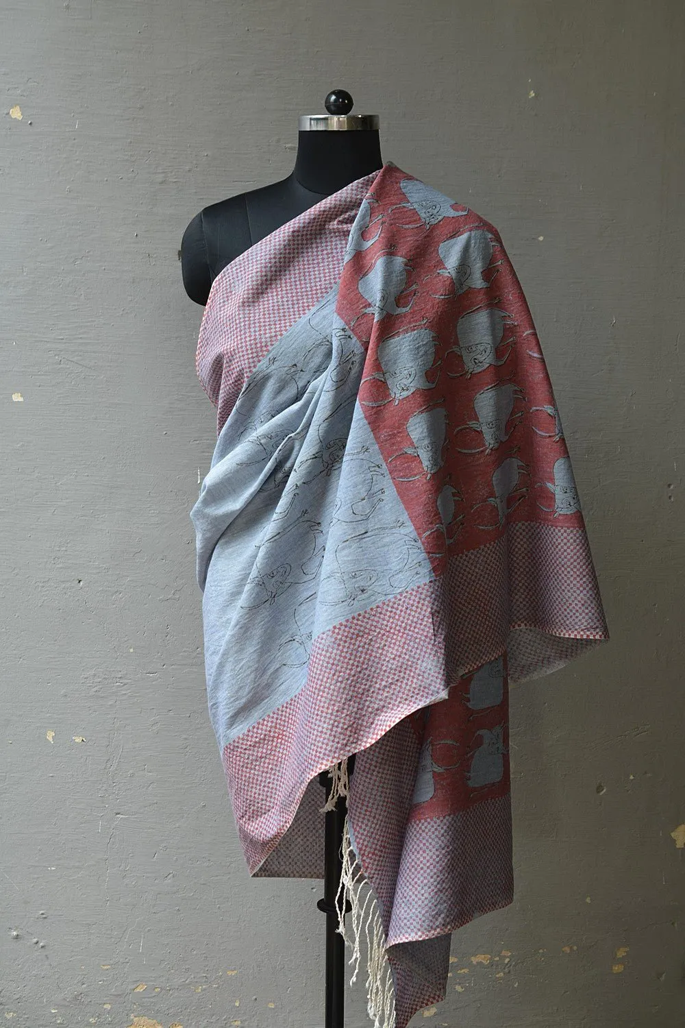 VACA - Block Printed Dupatta