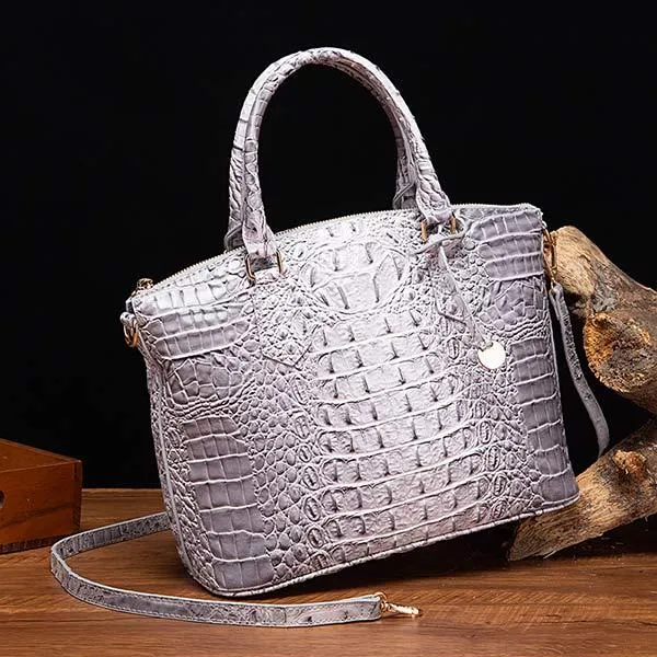 Vintage Crocodile Pattern Handbag & Crossbody Bag 83609363C