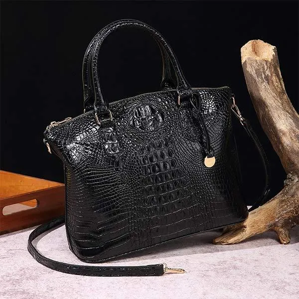 Vintage Crocodile Pattern Handbag & Crossbody Bag 83609363C