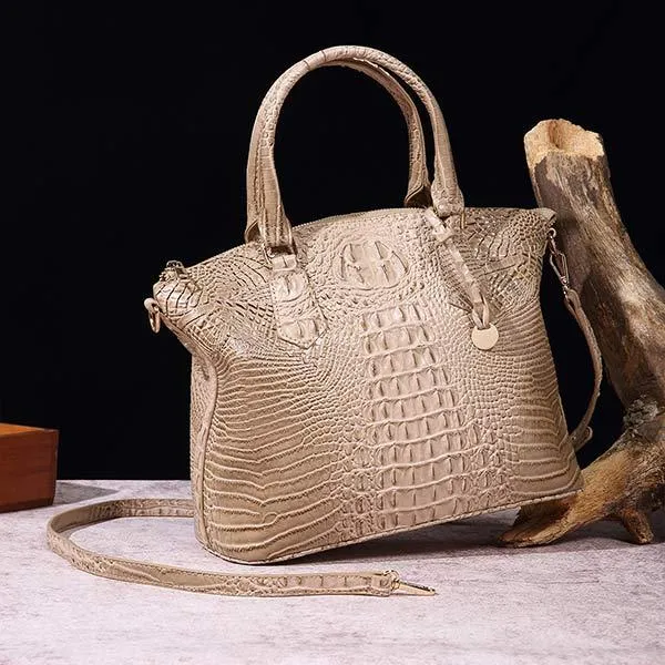 Vintage Crocodile Pattern Handbag & Crossbody Bag 83609363C