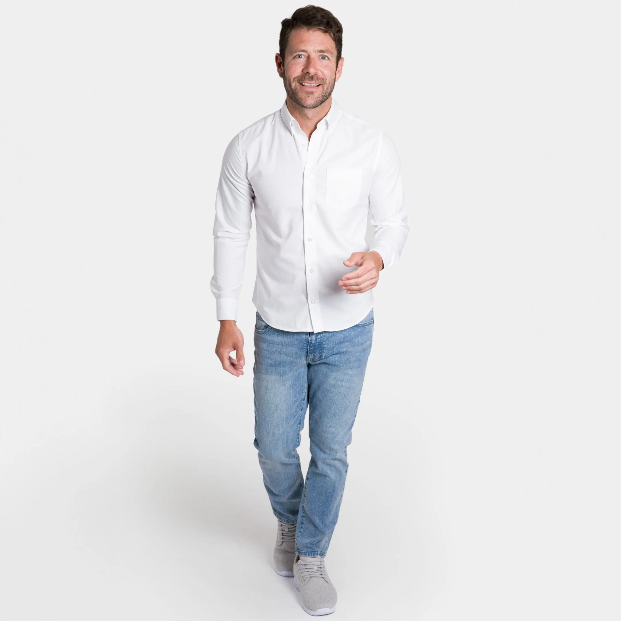 White Oxford Wrinkle Free Shirt