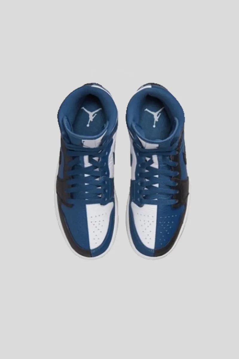 Wmns Air Jordan 1 Mid Se - French Blue Black White