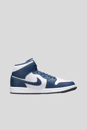 Wmns Air Jordan 1 Mid Se - French Blue Black White