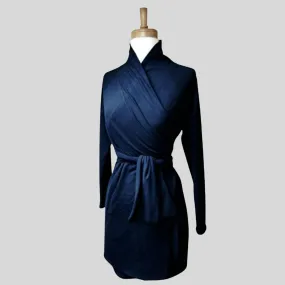 Women's wrap dress with long sleeves