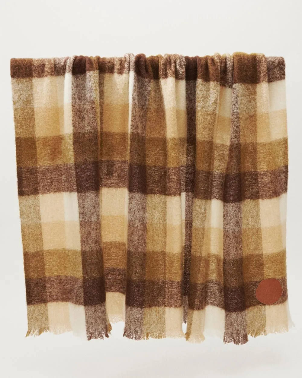 Wool Blanket Neutral Check - 50% off