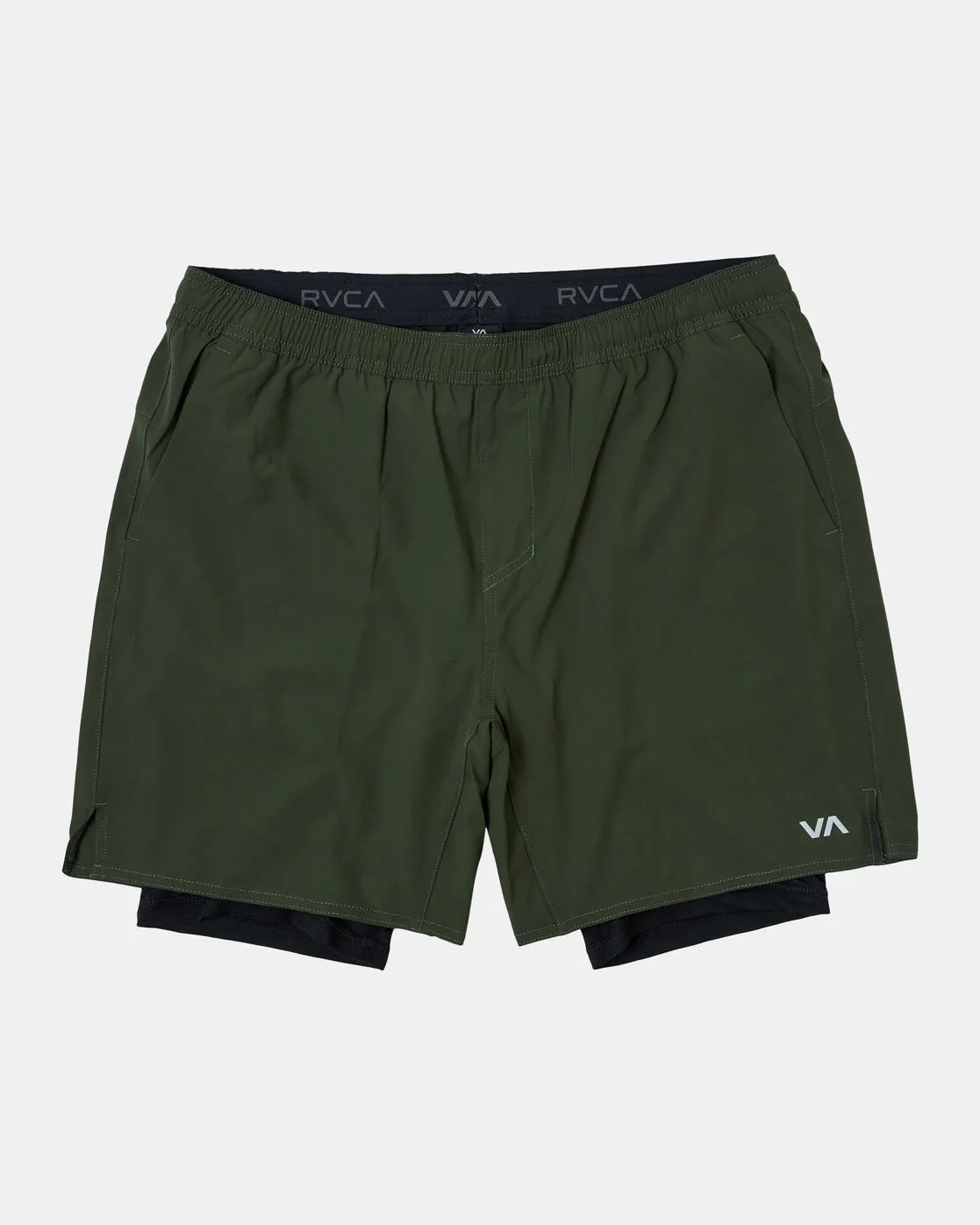 Yogger Train 2-In-1 17 Workout Shorts - Dark Olive