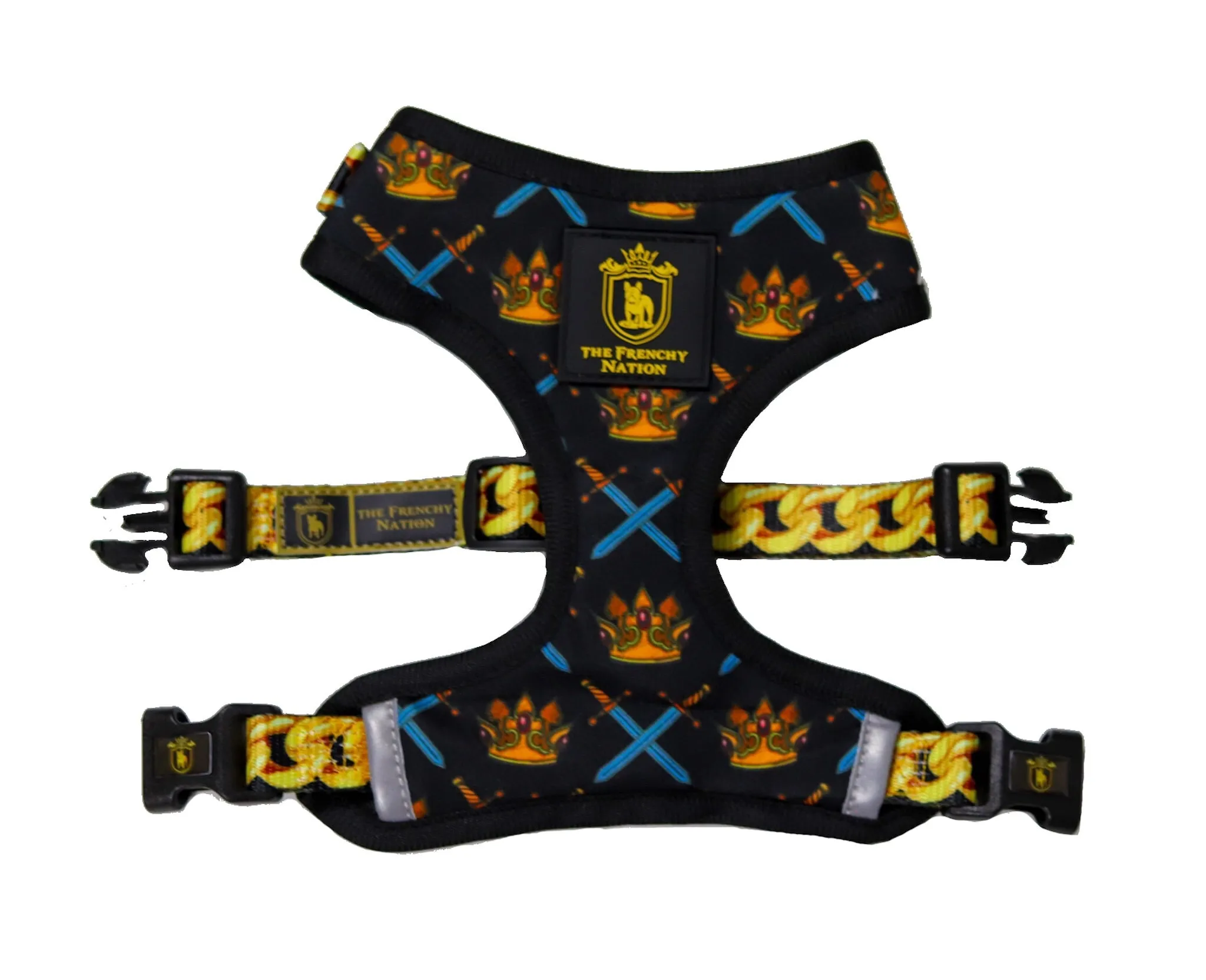 🔥NEW ARRIVAL 🔥 “King of farts “ 👑⚔️⛓💨Puppy Adjustable Harness